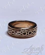 Обручальное кольцо с кельтским узором арт ow-005