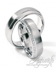Обручальные кольца из платины арт wr-007